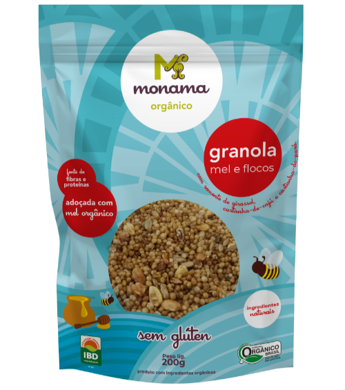 220396 - MONAMA_200g_Granola Mel e Flocos - Sem Glúten_FRENTE